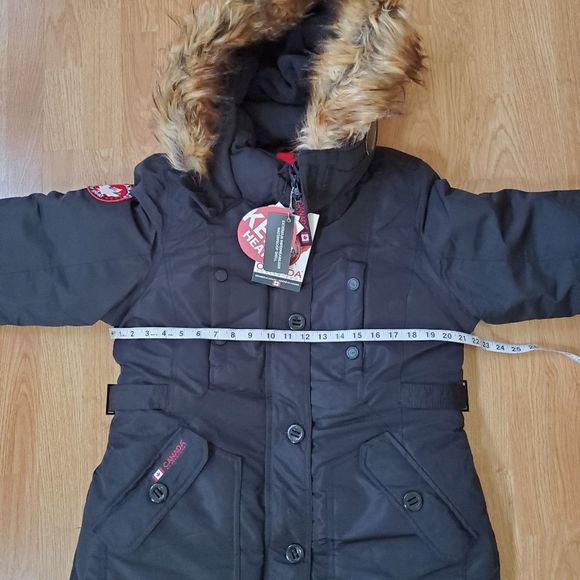 NEW! Canada Weather Gear: Water Resistant Hooded Parka - size Medium in Black - Picture 12 of 16